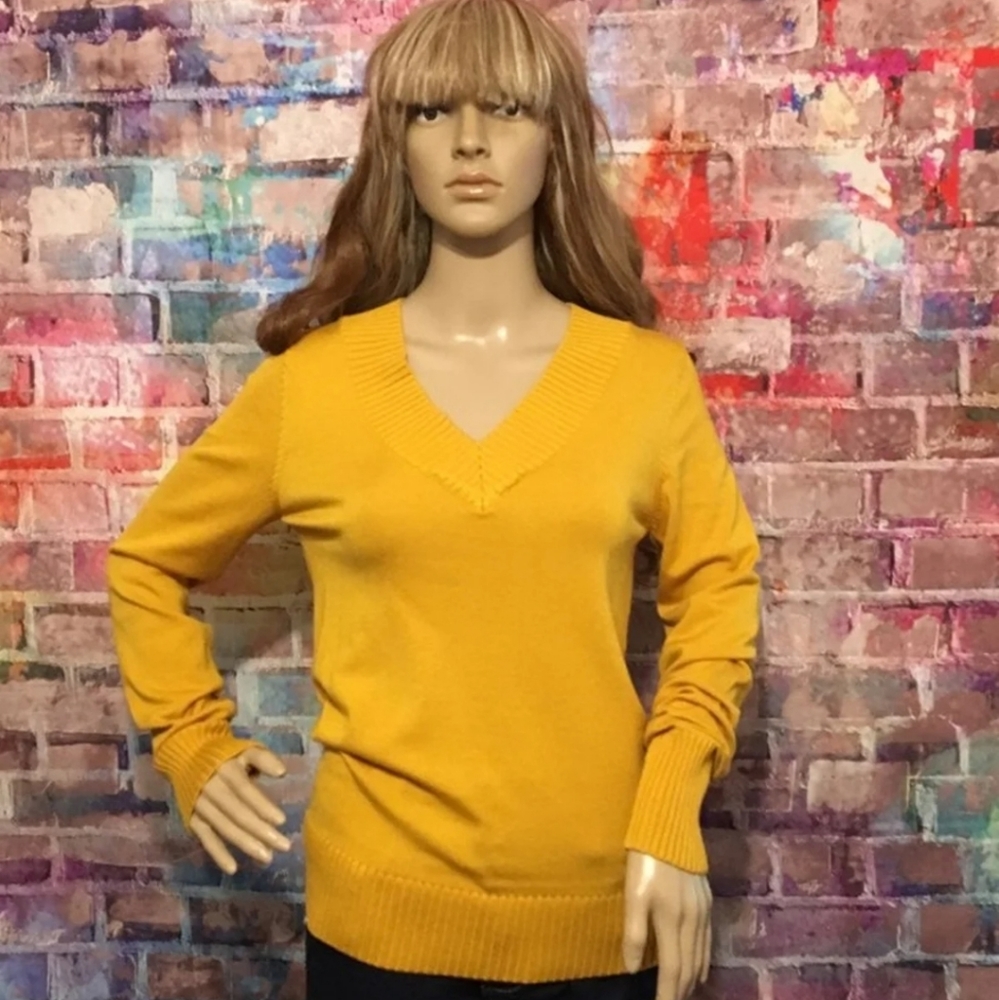 Like new brownish yellow vneck sweater